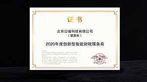 2020年度创新型智能财税服务商